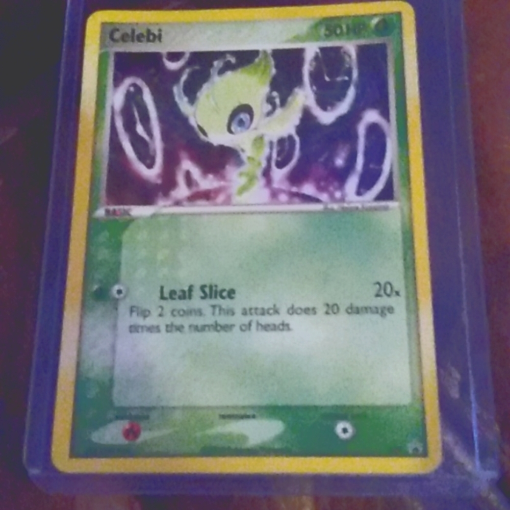 Celebi Pokemon card